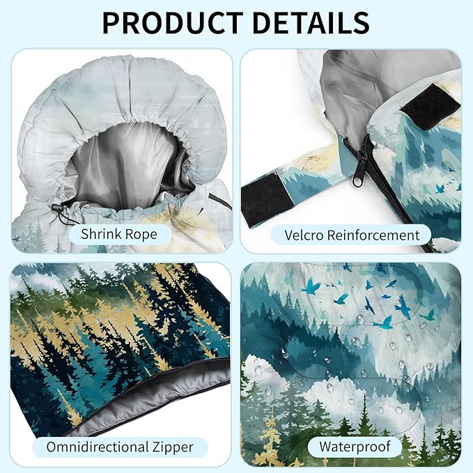 Camping Sleeping Bags Lightweight Waterproof Sleeping Bag and Compact with Compression Sack for Outdoor