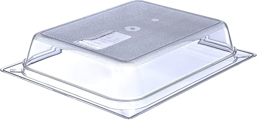 Carlisle FoodService Products Storplus 1/2-Size Food Pan for Catering Buffets and Restaurants Polycarbonate 2.5 Inches Deep Clear (Pack of 6)