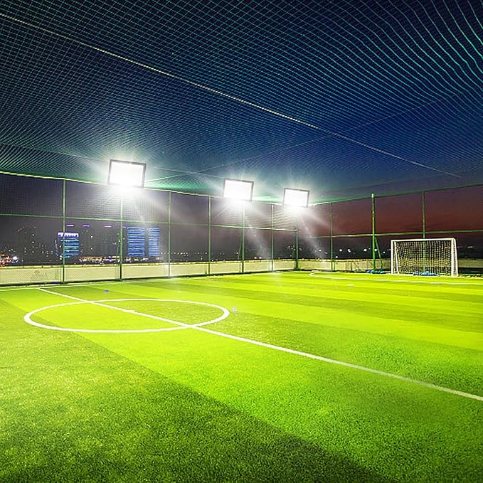 3 Pack 210W Flood Lights Outdoor 3 Color 3000/4500/6000K Selectable Floodlight Outside Light 5Ft Cable with Plug IP66 Waterproof Security Lamps for Court Stadium Garden