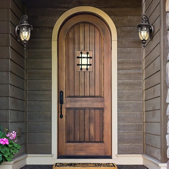 Large Dusk to Dawn Outdoor Wall Light for Garage 23 Inch Bronze Exterior Wall Lantern Sconce for Porch Waterproof Aluminium Light Fxitures for Outside House Entryway Front Door