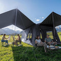 Inflatable Blow Up Tents for CampingWaterproof Oxford Hot Tent with Manual PumpSpacious Easy Setup Inflatable Camping Air Tent for Family Glamping