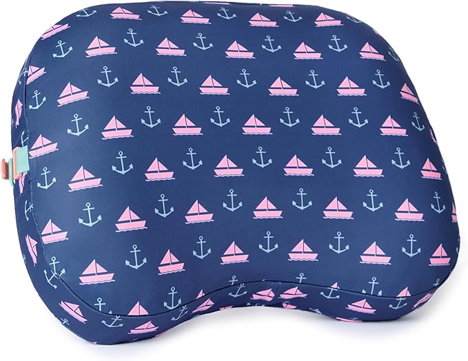 Ballast Beach Pillow – Comfy Durable &amp Compact Stays Put on Windy Beaches with Patented Sand Pouch Inflatable Pillow for Beaches Pools Camping Festivals and Travel (ADNT-Coastal-Anchor)