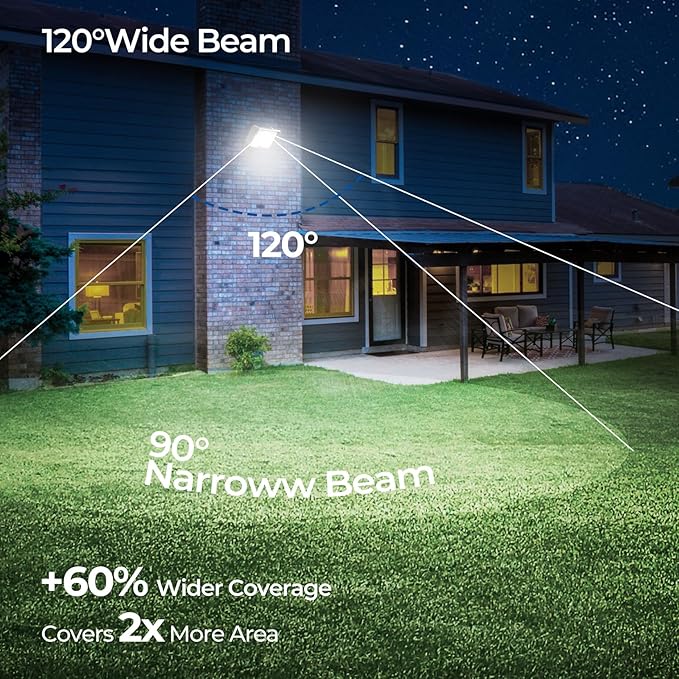 CINOTON 55W LED Flood Light 3CCT (3000K/4000K/5000K) 7700LM Dusk-to-Dawn Photocell Outdoor Security Lighting 120V IP65 Aluminum Wall Pack for Porch/Barn 180° Knuckle Mount 2 Modes ETL 1 Pack