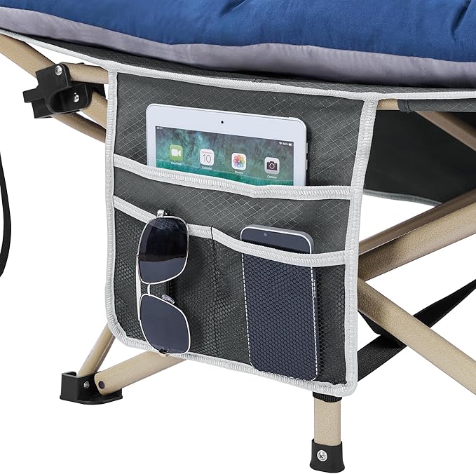Yaheetech Folding Camping Cot Portable Outdoor Bed for Adults w/Mat &amp Storage Bag &amp Carry Bag Heavy Duty Cots for Outdoor Travel &amp Office/Home Nap