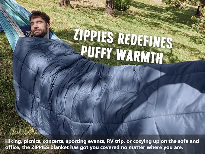 3M Thinsulate Insulation Puffy Camping Blanket for Cold Weather Queen Size Warm Camping Quilt with Zipper Waterproof Outdoor Sleeping Bag for Hammock Cozy &amp Versatile Gift for Men and Women