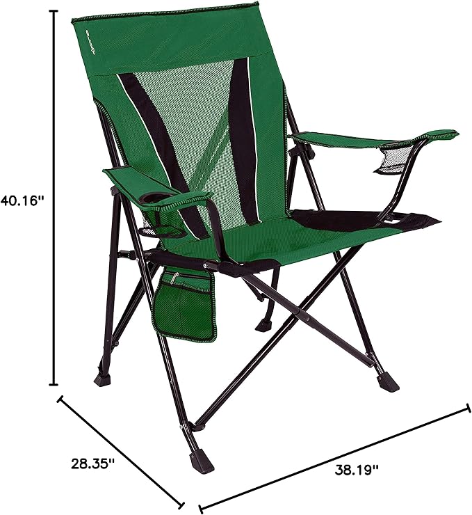 Kijaro XXL Dual Lock Portable Camping Chair - Supports Up to 400lbs - Enjoy The Outdoors in a Versatile Folding Sports &amp Outdoor Chair