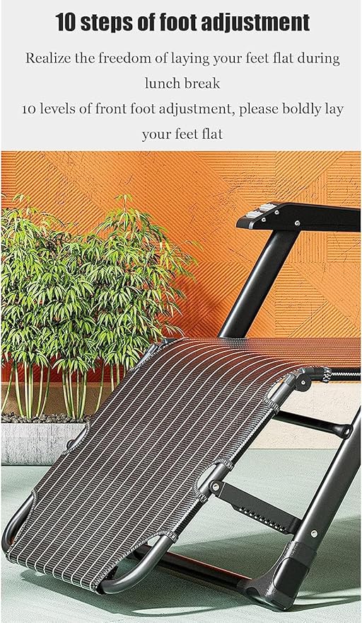 Outdoor Chair Balcony Chairs Deck Chairs Sun Loungers Multifunctional Lunch Break Lunch Leisure Office Nap Bed Portable Chair for Camping Beach Patio Chairs Lo