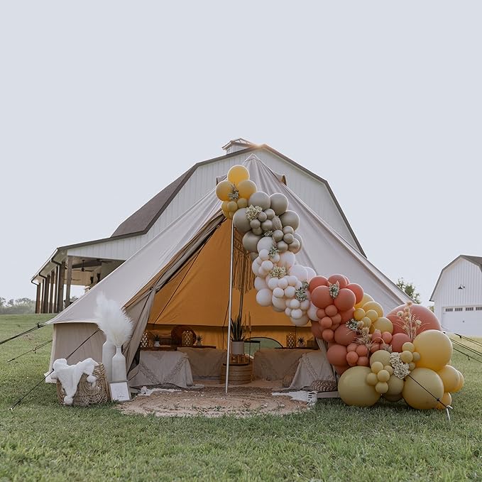 WHITEDUCK Regatta Canvas Bell Tent - w/StoveJack Waterproof 4 Season Luxury Camping and Glamping Yurt Tent Outdoor