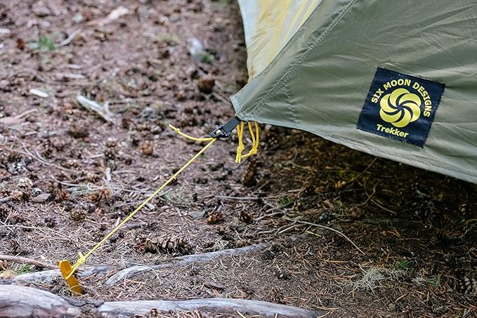 Six Moon Designs Skyscape Trekker Dark Green 1 Person 28 oz. Ultralight Backpacking Tent. Our Longest Shelter. Floor Stretches Over 8 ft Long. 100% Silicone Coated Polyester Construction.