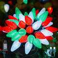 C9 LED Christmas Lights Outdoor 81 Feet 100 LED String Lights with Timer &amp 8 Light Mode Waterproof Connectable Christmas Tree Lights for Outside Indoor Roofline Patio Decor Red Green &amp Pur