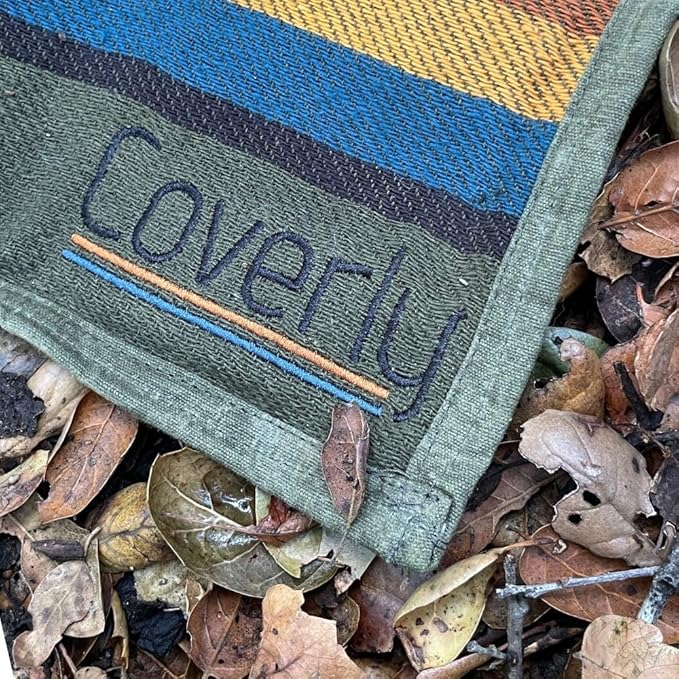 Waterproof Outdoor Canvas Camping Blanket - Waxed Canvas Campfire Blanket with Water Repellent Backing - Camp - Bushcraft Tarp (Olive Regular)