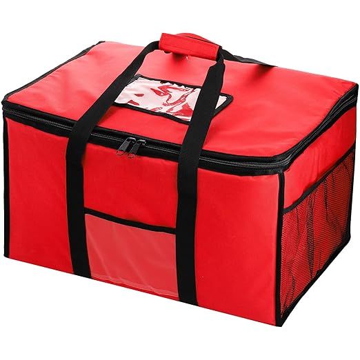 ZOOFOX Insulated Food Delivery Bag XXXL Premium Commercial Catering Thermal Bag for Cold and Hot Food Transport 22 x 16 x13 Insulated Cooler Bag for Grocery Car Picnic Beach Camping