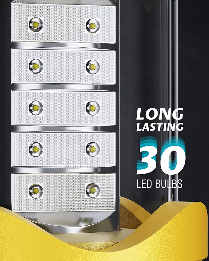 Lichamp 4 Pack LED Camping Lanterns Battery Powered Camping Lights LED Collapsible Flashlight Portable Emergency Supplies Kit A4YL