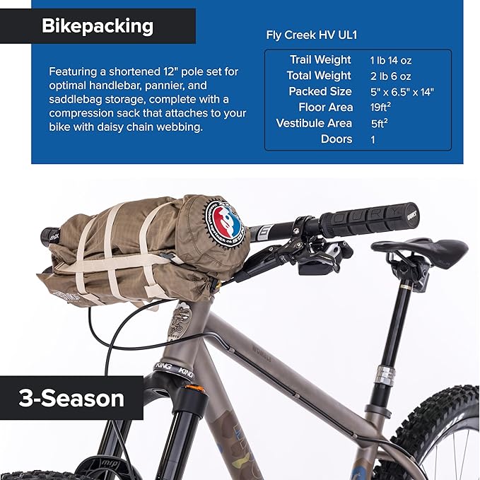 Big Agnes Fly Creek HV UL Bikepack - Ultralight Bike-Packing Tent
