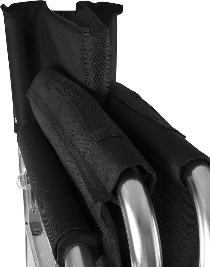 Picnic TIME Disney The Incredibles Sports Chair with Side Table Folding Beach and Camp Chair Portable Outdoor Chair with Carry Strap and Storage Pockets (Black)