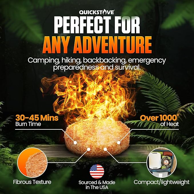 Portable Stove with 2 Fire Starters Lightweight Stainless Steel Wood Burning Stove for Emergency Preparedness Survival Supplies Camping Gear &amp Outdoor Cooking