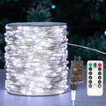 Fairy Lights Plug in200FT 600LEDs Waterproof Led String Lights8 Modes Remote Twinkle Light for Outdoor Indoor Christmas Wedding Birthday Garden Party DecorationsSilver WireCool White