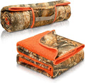 Tirrinia Waterproof Outdoor Blanket with Sherpa Lining Windproof Triple Layers Warm Comfy Foldable for Camping Stadium Beach Picnic Grass Concerts Car Dog 51''X 59'' &amp 59''X 80''