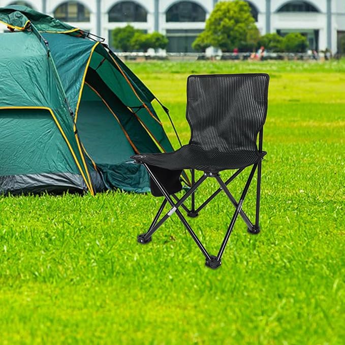 HANABASS 1pc Compact Folding Stool for Outdoor Use Portable Fishing and Camping Chair and Construction for Hiking and Gardening Activities