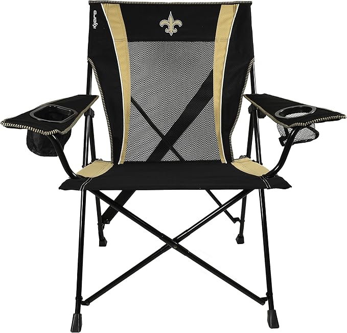 Kijaro NFL Sports Fan Folding Chair 26 L x 35.5 W x 37 H New Orleans Saints