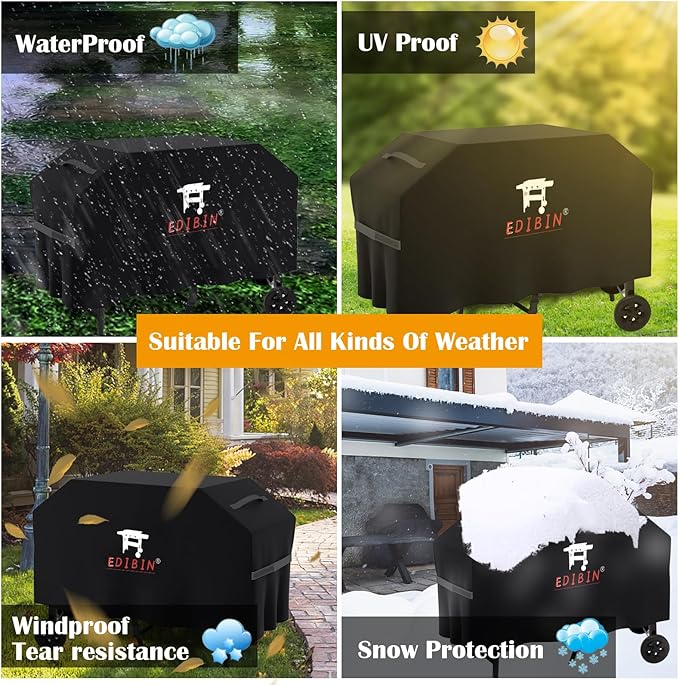 Griddle Cover for Weber 36 Gas GriddleCompared to Weber 3400030 Griddle Heavy Duty Waterproof 64 Inch Griddle Cover for 4 Burner Flat Top Grill with Hood
