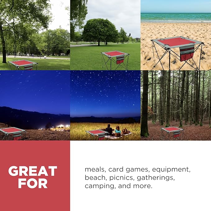 Creative Outdoor Folding Wine Table | Portable | Camping Beach Picnic &amp Patio