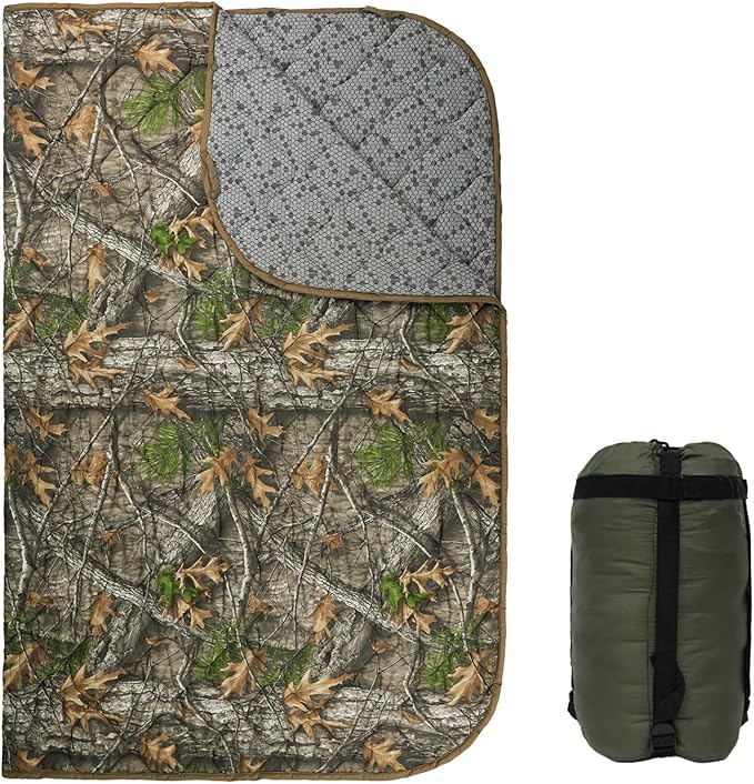 LOOGU Camo Blanket Waterproof Insulation Poncho Liner for Outdoor Camping Hiking Hunting Survival Backpacking Picnicking