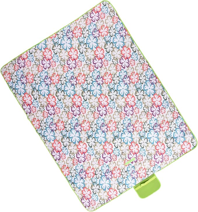 Large Water - Picnic Blanket 145x200cm | Sandproof Oxford Fabric for Camping/Beach/Backyard | Portable Foldable Outdoor Blanket with Carry Bag | Machine Washable