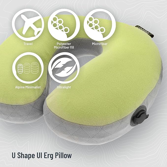 COCOON - Premium - U-Shaped Aircore Pillow - Wasabi Green
