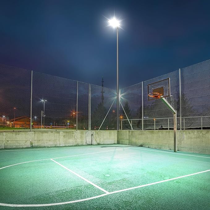 480W LED Parking Lot Light 72000LM Dusk to Dawn Outdoor LED Flood Stadium Light Commercial 100V-277V 5000K IP65 Waterproof Large Building Shoebox Pole Slip Mont Lighting for Yard Barn 2 Pack