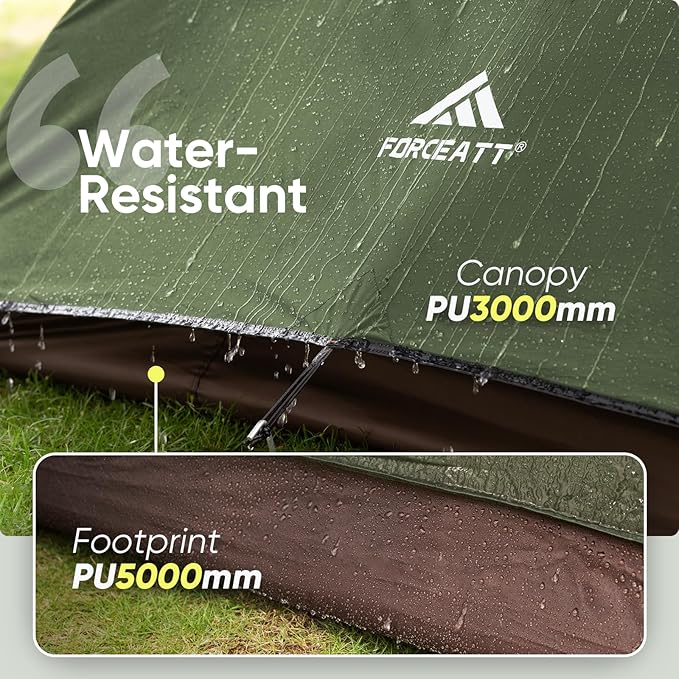 Forceatt Camping Tent 2/3/4 Person Professional Waterproof &amp Windproof Lightweight Backpacking Tent Suitable for OutdoorHikingCamping Mountaineering and Travel