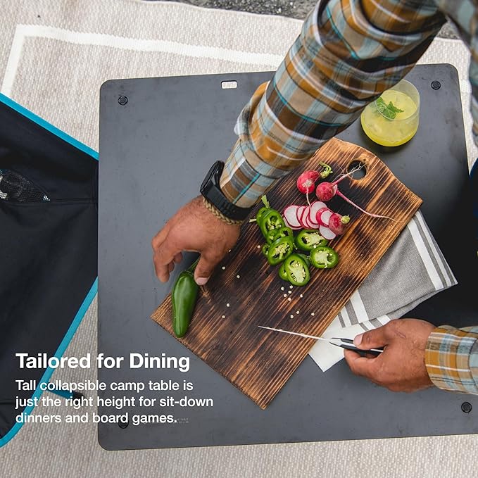 Helinox Café Table Dining Height Portable Camping Table Coyote Tan