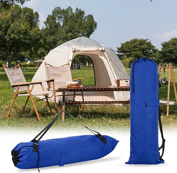 PATIKIL Foldable Camp Chair Replacement Bag Camping Chairs Folding Chair Carry Bag with Adjustable Shoulder Strap for Outdoor Camping Fishing Storage Sapphire Blue