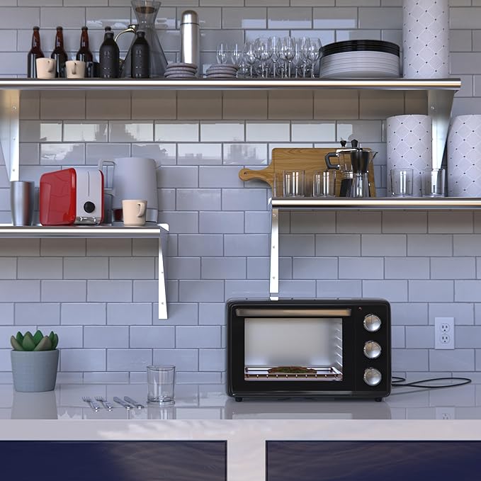 18 x 60 Heavy Duty Stainless Steel Wall Mount Shelf – NSF Certified Commercial Kitchen Storage Rack