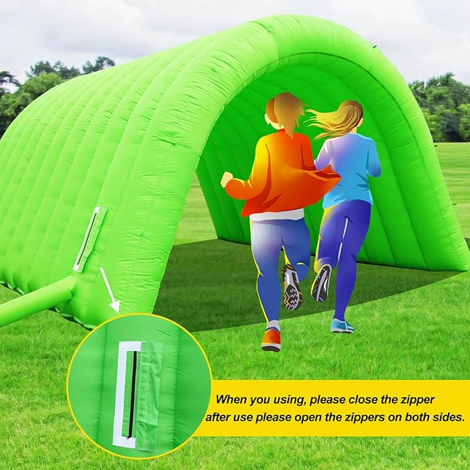 Inflatable Tunnel Sports Tunnel Entrance with Blower Football Tunnel Tent Entryway for Business Advertise Party Exhibition Promotion StreetShopSupermarketSchool