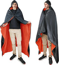 Catalonia Waterproof Stadium Blanket Windproof Wearable Poncho for Football Sideline &amp Sports Events for Fans Portable Durable Outdoor Blanket for Camping &amp Tailgating