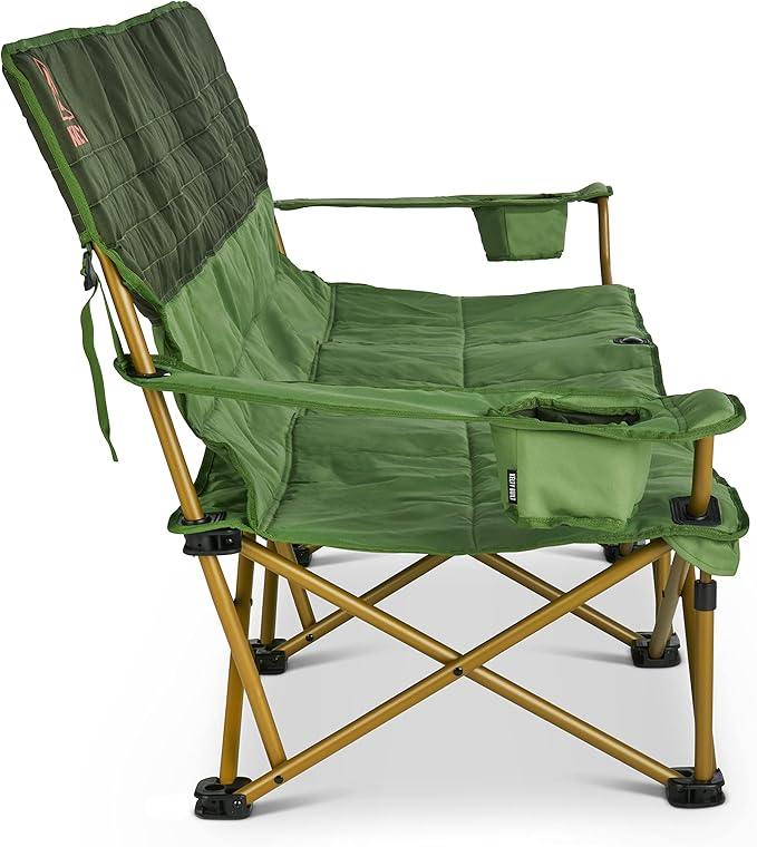 Kelty Lowdown Couch - 3 Person Capacity Camping Chair Extra Large and Sturdy Bench for Campsites Soccer Games and Backyard Parties