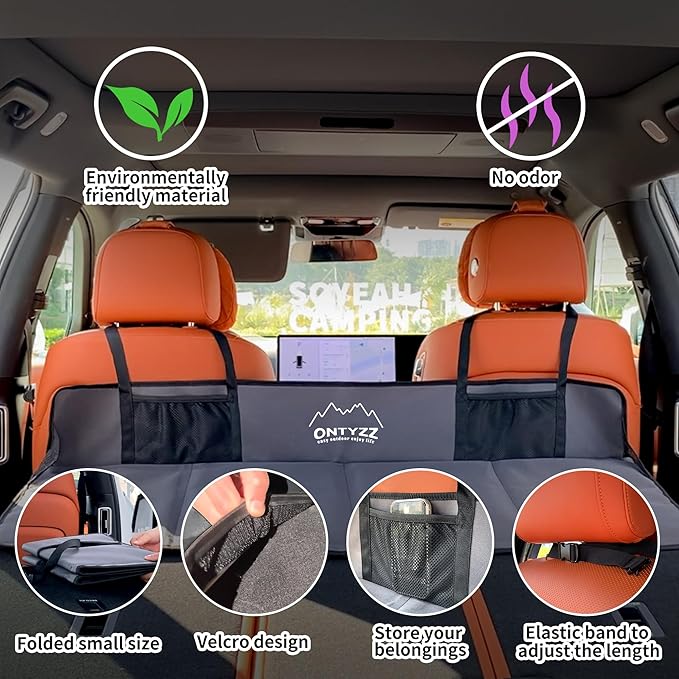 ONTYZZ Car Rear Seat Mattress Extension Plate for Air Mattress Foldable Portable Mattress for Sleeping Increase Vehicles Bed Camping Space
