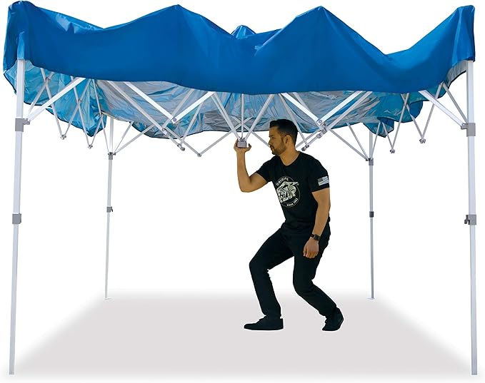 E-Z UP Patriot ONE-UP Technology Shelter 10' x 10' Royal Blue (PTSRB10)