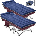 Portable Folding Camping Cot for Adults - Comfortable Sleep Bed with Mattress &amp Carry Bag for Outdoor Travel Hiking Beach Backpacking Easy Setup
