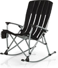 Picnic TIME Outdoor Rocking Camp Chair - XL Heavy Duty Camping Chair for Adults
