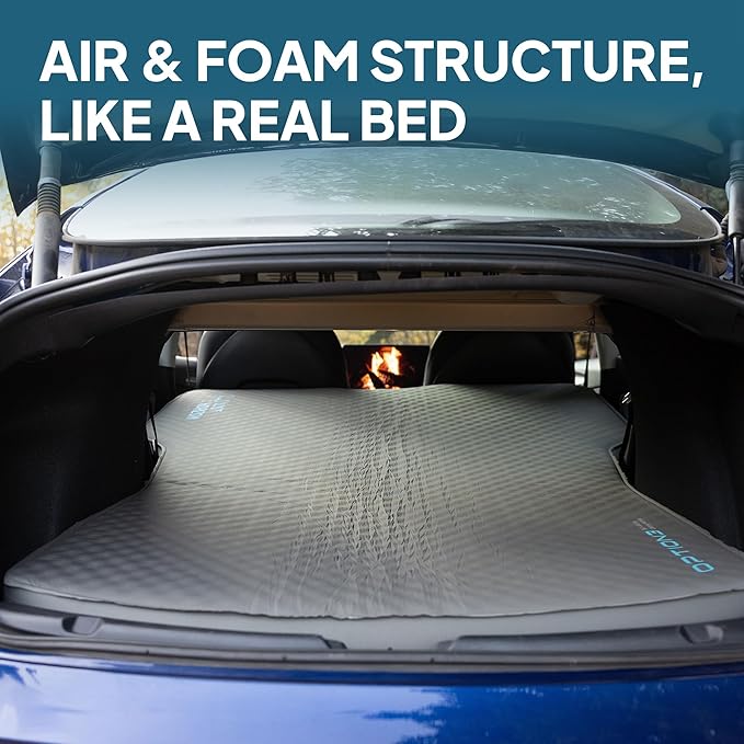 LOSTHORIZON Camping Air Mattress with Foam for Tesla Self Inflating Sleeping Pad 4.5 Thick R-Value 13 Model 3