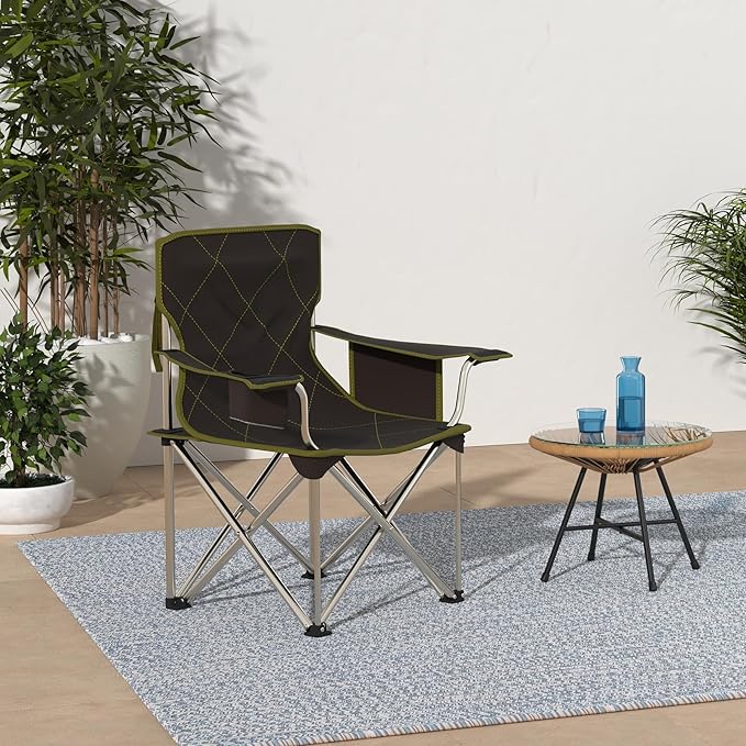 TravelChair Big Kahuna Chair Supersized Camping Chair 800lb Capacity Black One Size (599)