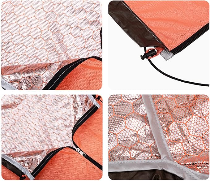 Emergency Sleeping Bag Lightweight Waterproof Thermal Bivy Sack Cover Blanket Heat Retention Shelter Survival Kit for Hiking Camping Hunting Fishing