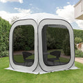 Pop-up Screen House Tent Portable Screen Room for Outdoor Pop up Gazebo with Mosquito Netting Screened in Canopy for Camping for Outdoor Camping/Patio/Backyard (6 * 6ft)