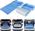 Inflatable Car Air Mattress with Built-in Pump Adjustable Car Camping Bed Sleeping Pad for Back Seat Portable Travel with Two Air Pillows