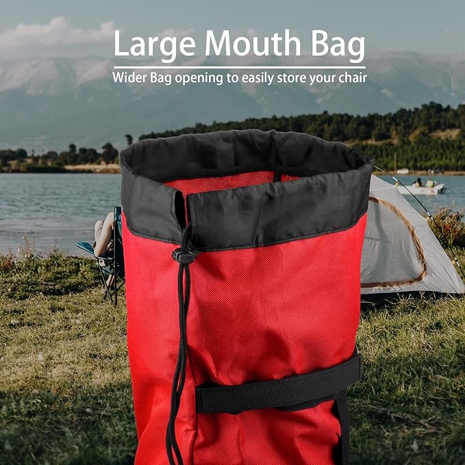 Xxerciz Folding Chair Carry Bag - 48 Inch Nylon Storage Tent Bag with Adjustable Shoulder Strap for Travel Camping Sports