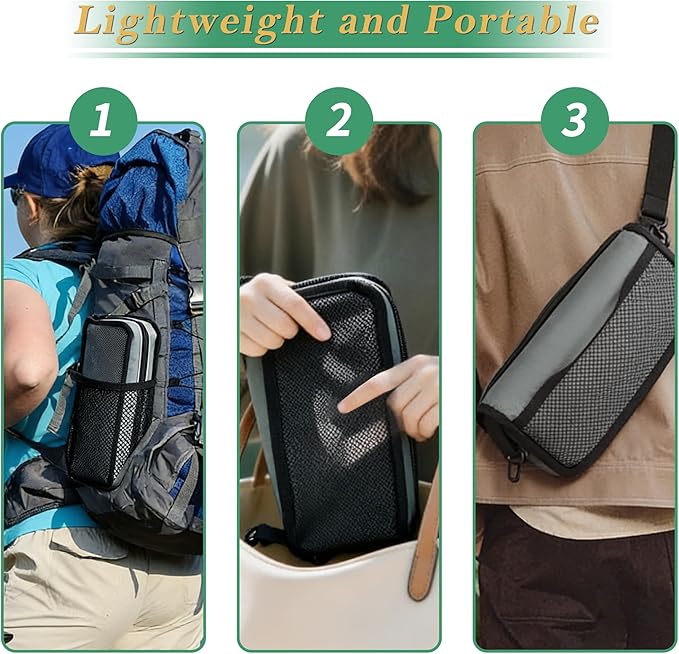 YANYUCB Portable Folding ChairUltralight Collapsible StoolCamping ChairHandbag Style Pocket Foldable Stool for Camping Travel Fishing Hiking and Outdoor Activities(Grey)