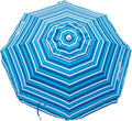 Tommy Bahama 6' UPF 50+ Tilt Beach Umbrella with Integrated Sand Anchor Wind Vent and Carry Bag