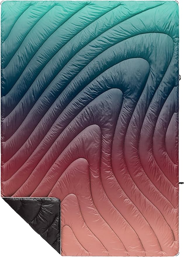 Rumpl Original Puffy Blanket - Warm Water-Resistant Camping Blanket with 100% Recycled Synthetic Insulation 52x75 Original Puffy V1 Arizona Fade